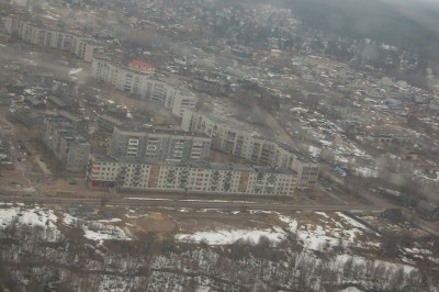 Внизу фото видна старая вертолетная площадка - с нее я совершил свой первый полет на Ми-8, тогда мне было всего несколько дней отроду.