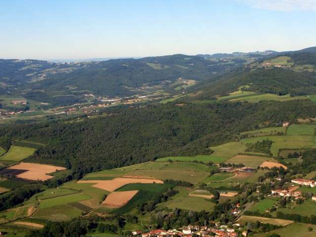 Холмы справа от Rhone