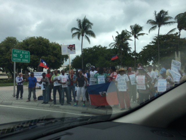 Тиграм не докладывают мяса, или свободу попугаям- протесты в DownTown Miami 16 мая