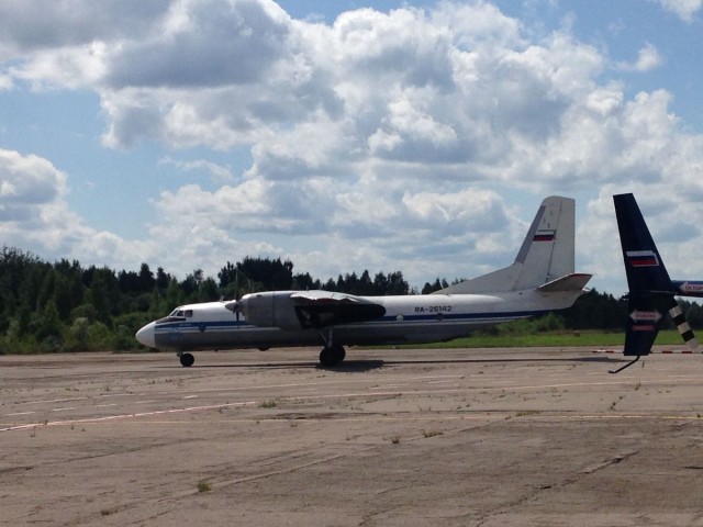 АН-24 в Пскове