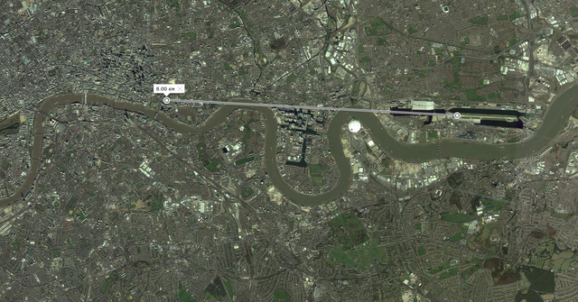 Снимок экрана от 2016-08-25 09-57-25.png (1.92 МБ) 15250 просмотров деревня Лондон (Великобритания). Расстояние от городского аэропорта до делового центра.